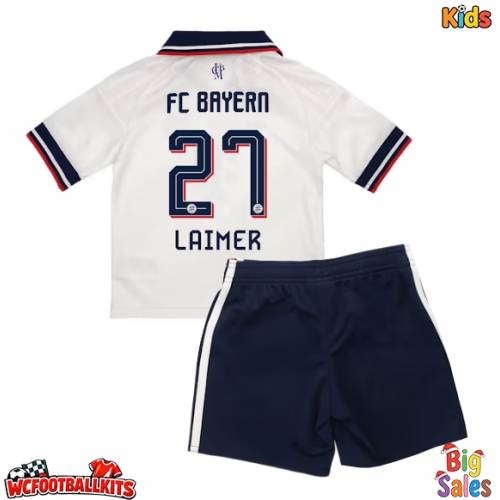 Bayern Munich Konrad Laimer #27 Replica Away Stadium Kit for Kids 2026-27 Short Sleeve (+ pants)